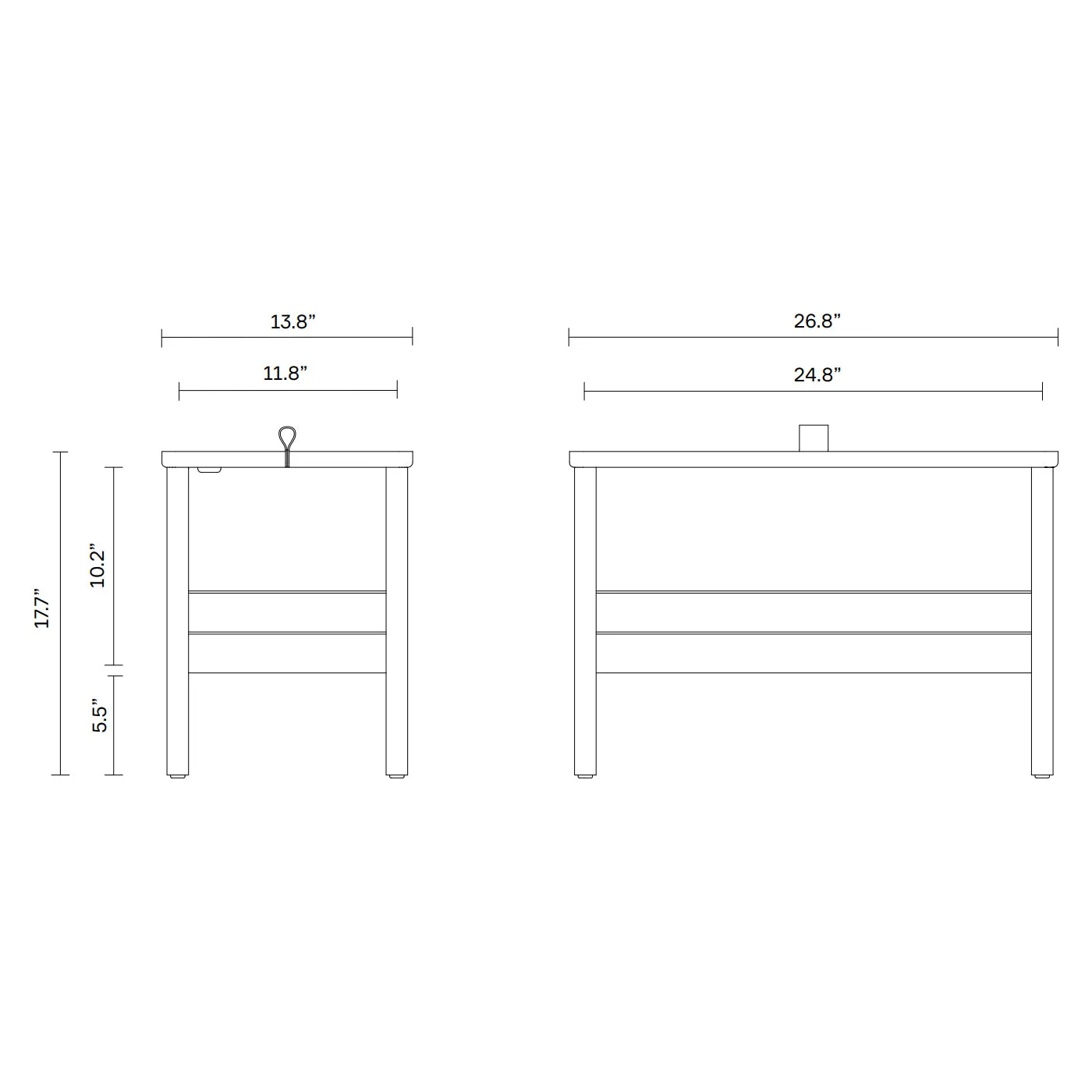 A Line Storage Bench