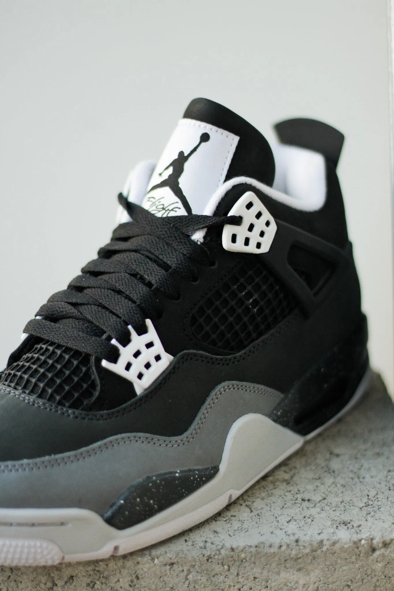 AIR JORDAN 4 RETRO (GS) "BLACK/ANTHRACITE"