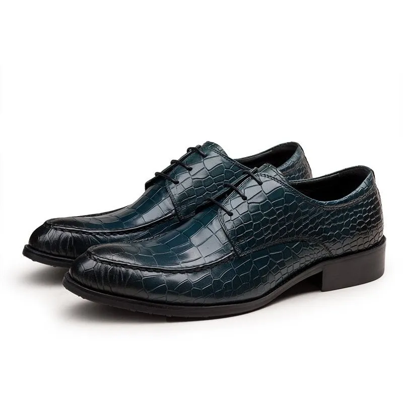 AlliLux Cow Leather Derby Dress Shoes