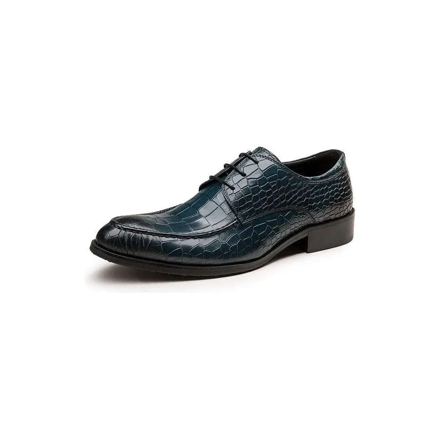 AlliLux Cow Leather Derby Dress Shoes