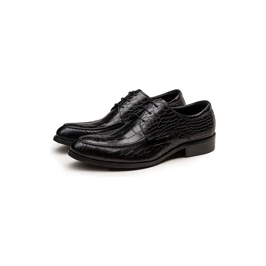 AlliLux Cow Leather Derby Dress Shoes