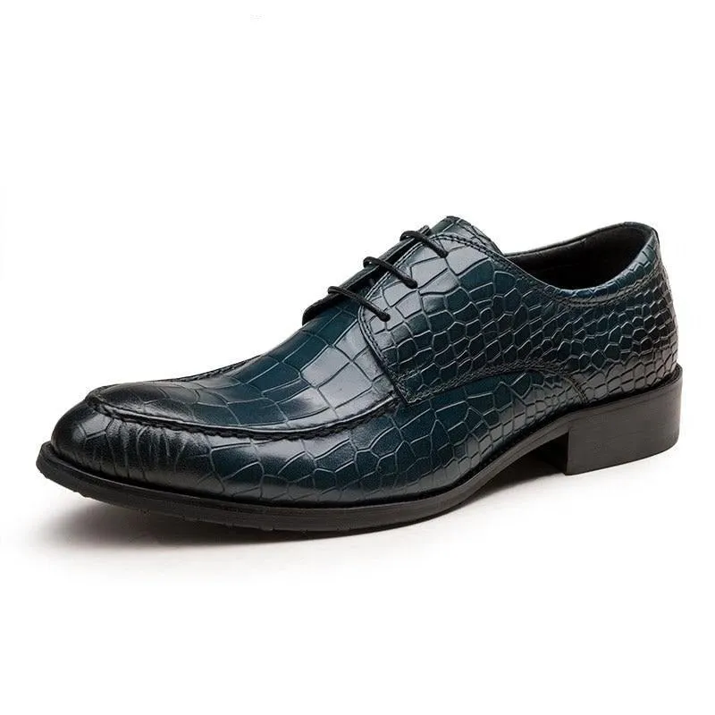 AlliLux Cow Leather Derby Dress Shoes