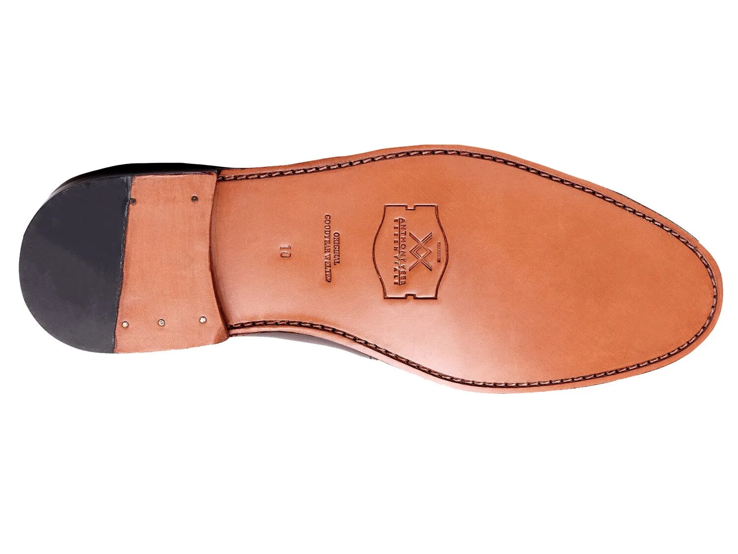 Anthony Veer Roosevelt Monk Slip-on with Strap, Dark Brown