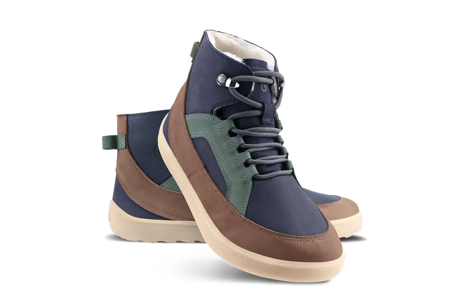 Barefoot Boots Be Lenka York - Navy, Brown & Beige