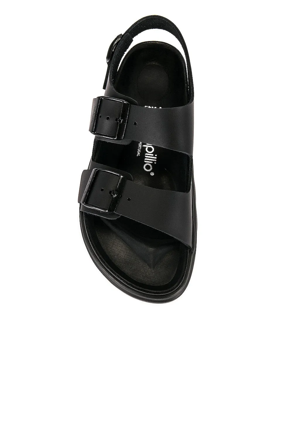 BIRKENSTOCK Milano Exquisite Chunky Sandals, Black Leather