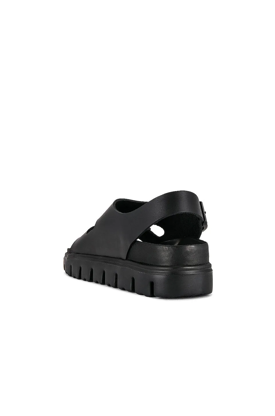 BIRKENSTOCK Milano Exquisite Chunky Sandals, Black Leather