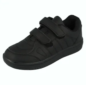 Black Strap School Shoe