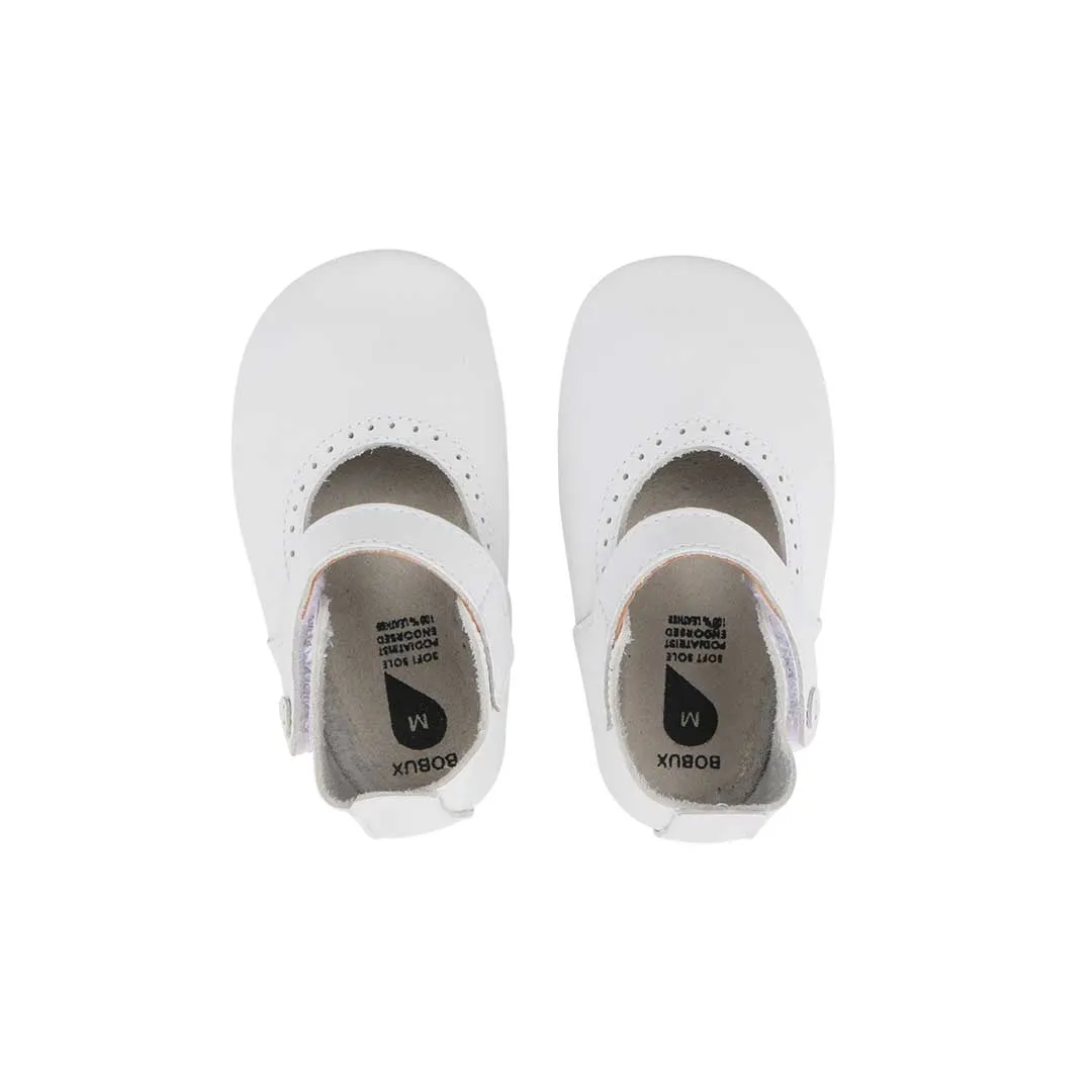 Bobux Soft Sole Shoes - White Delight