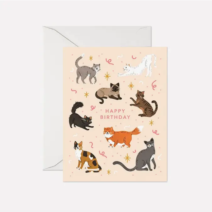 Cat Birthday Card