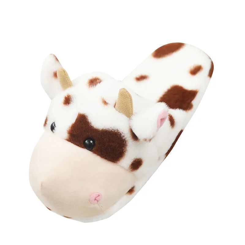 Cute Cow Slippers Plush Toys