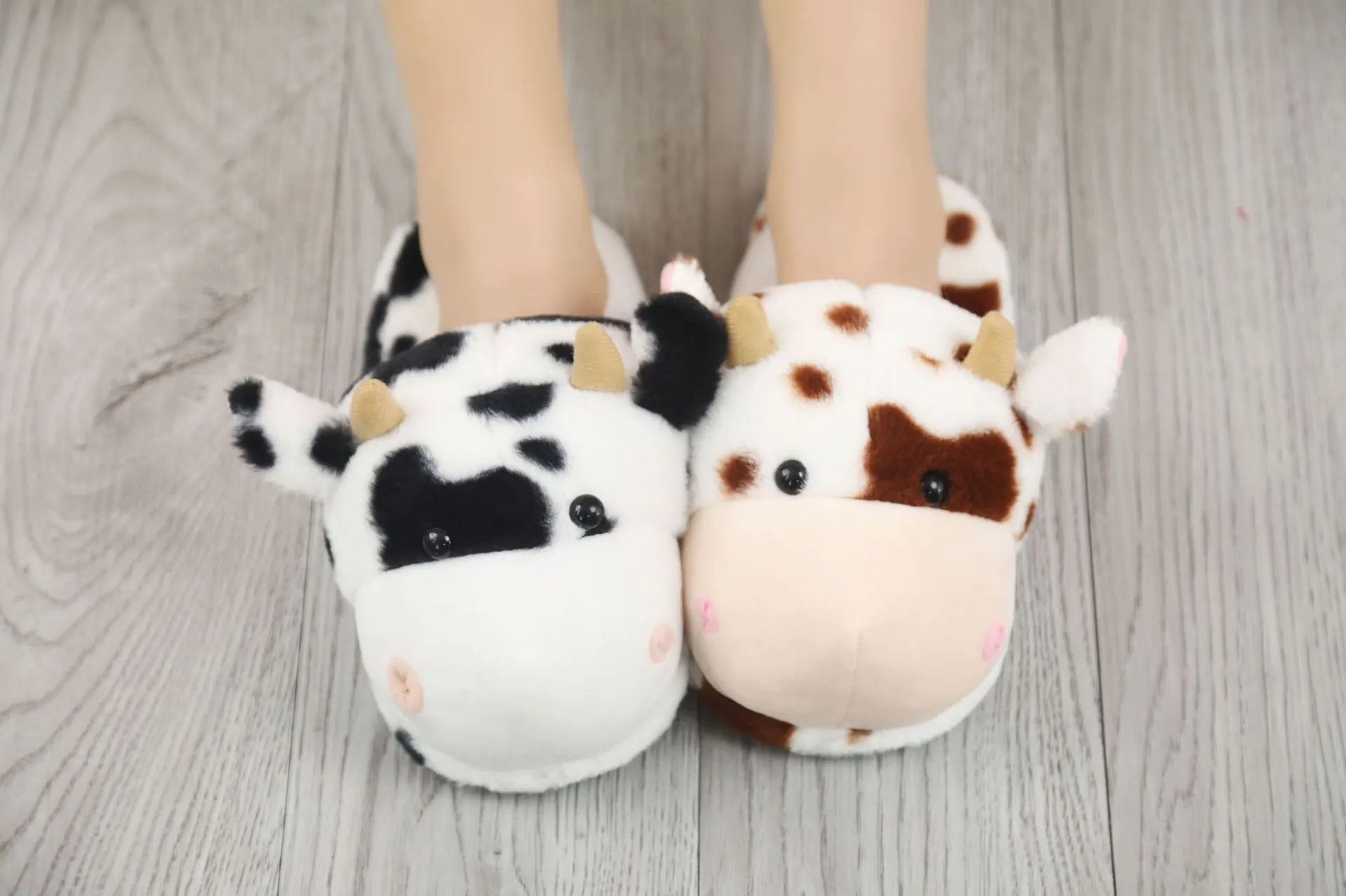 Cute Cow Slippers Plush Toys