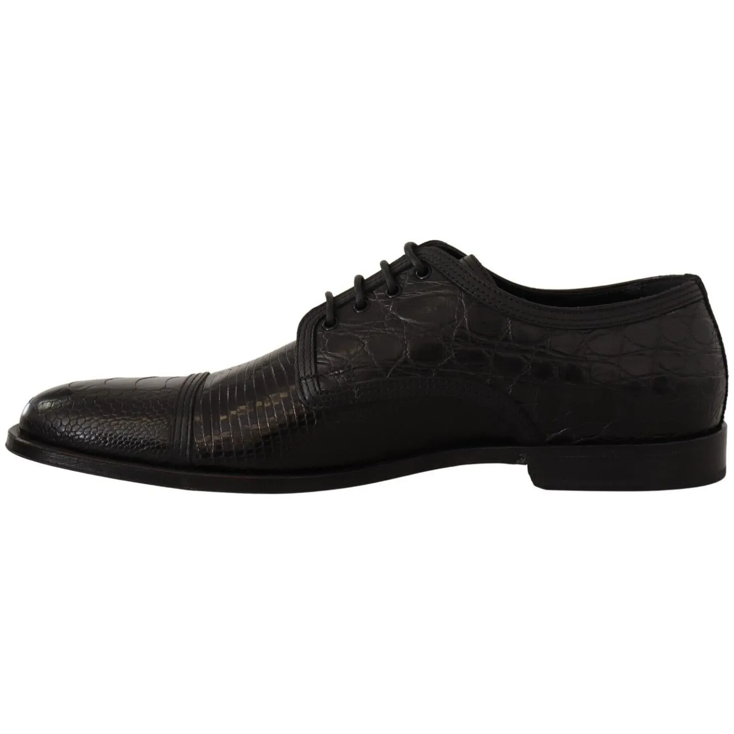 Dolce & Gabbana Exotic Leather Formal Lace-Up Shoes