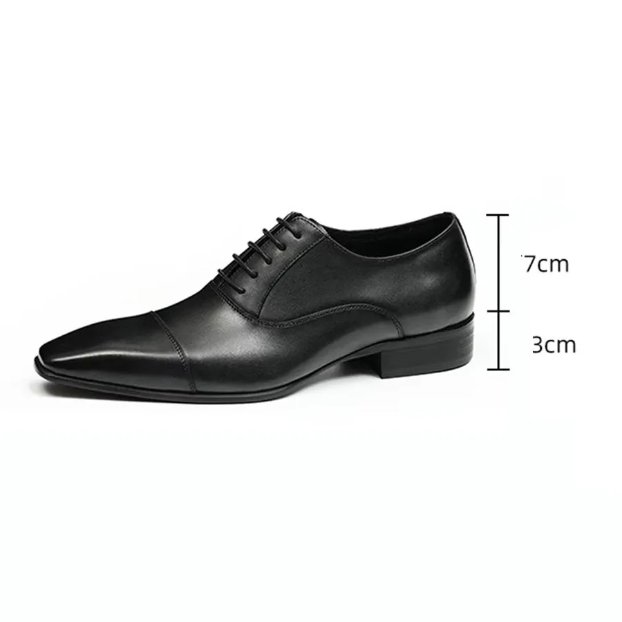 Elegant Carved British Leather Corporate Shoes