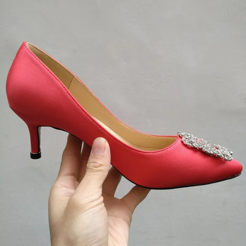 Elegant Rhinestones High Heel Shoes for Women