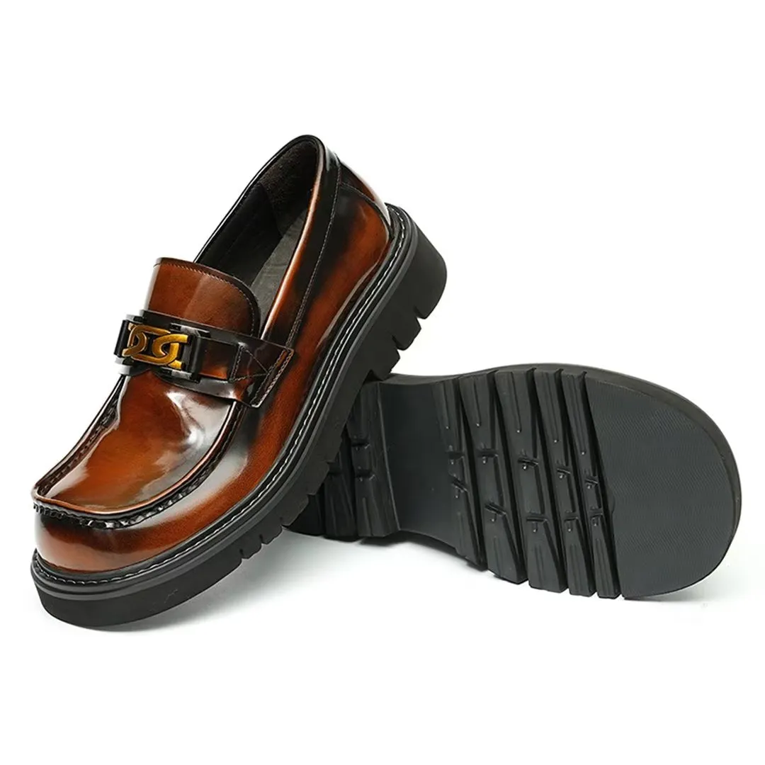 Eleganza Urbano Classy Cowhide Slip-On Dress Shoes