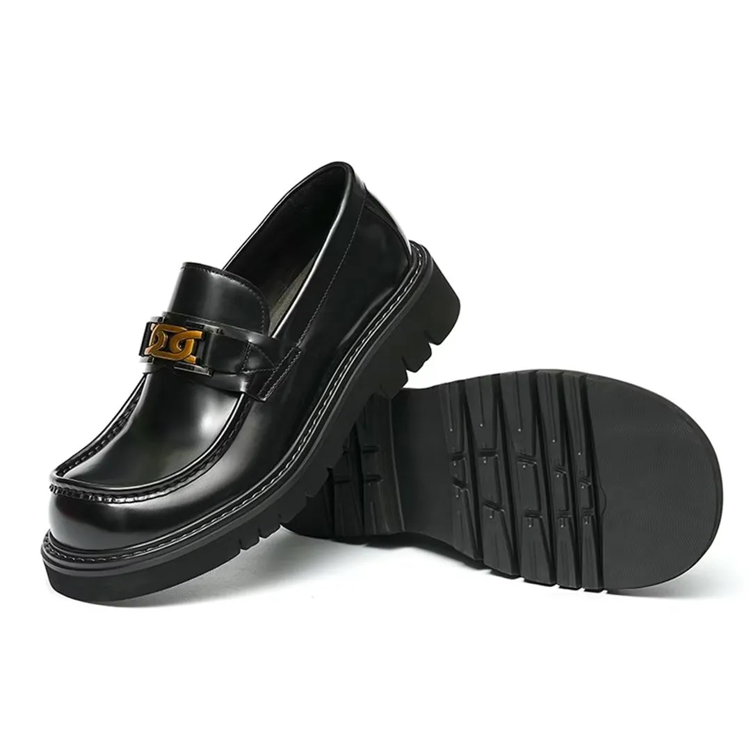 Eleganza Urbano Classy Cowhide Slip-On Dress Shoes