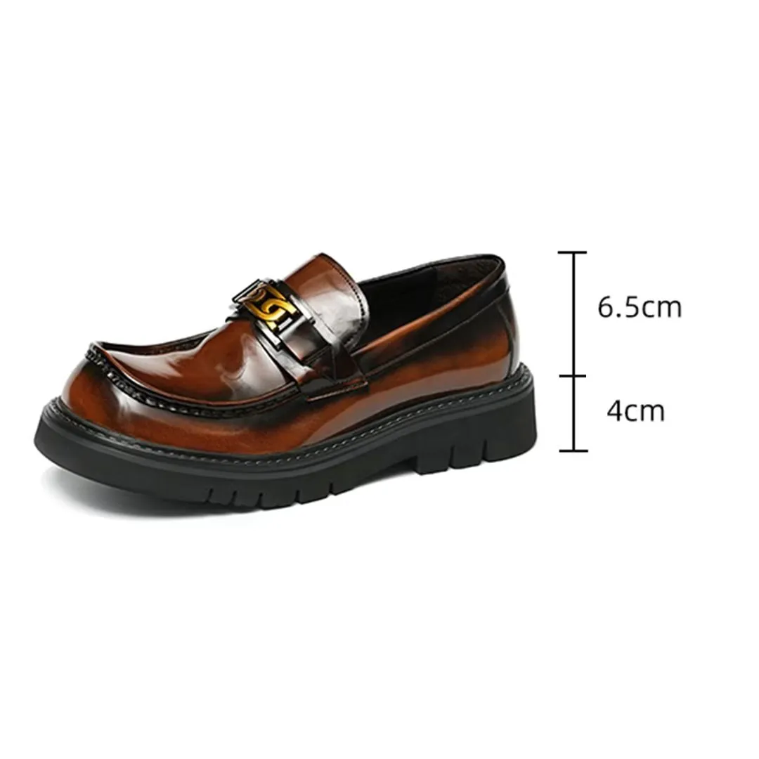 Eleganza Urbano Classy Cowhide Slip-On Dress Shoes