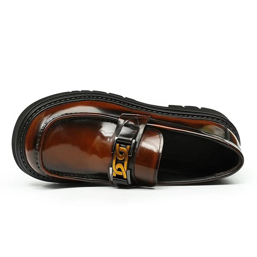 Eleganza Urbano Classy Cowhide Slip-On Dress Shoes