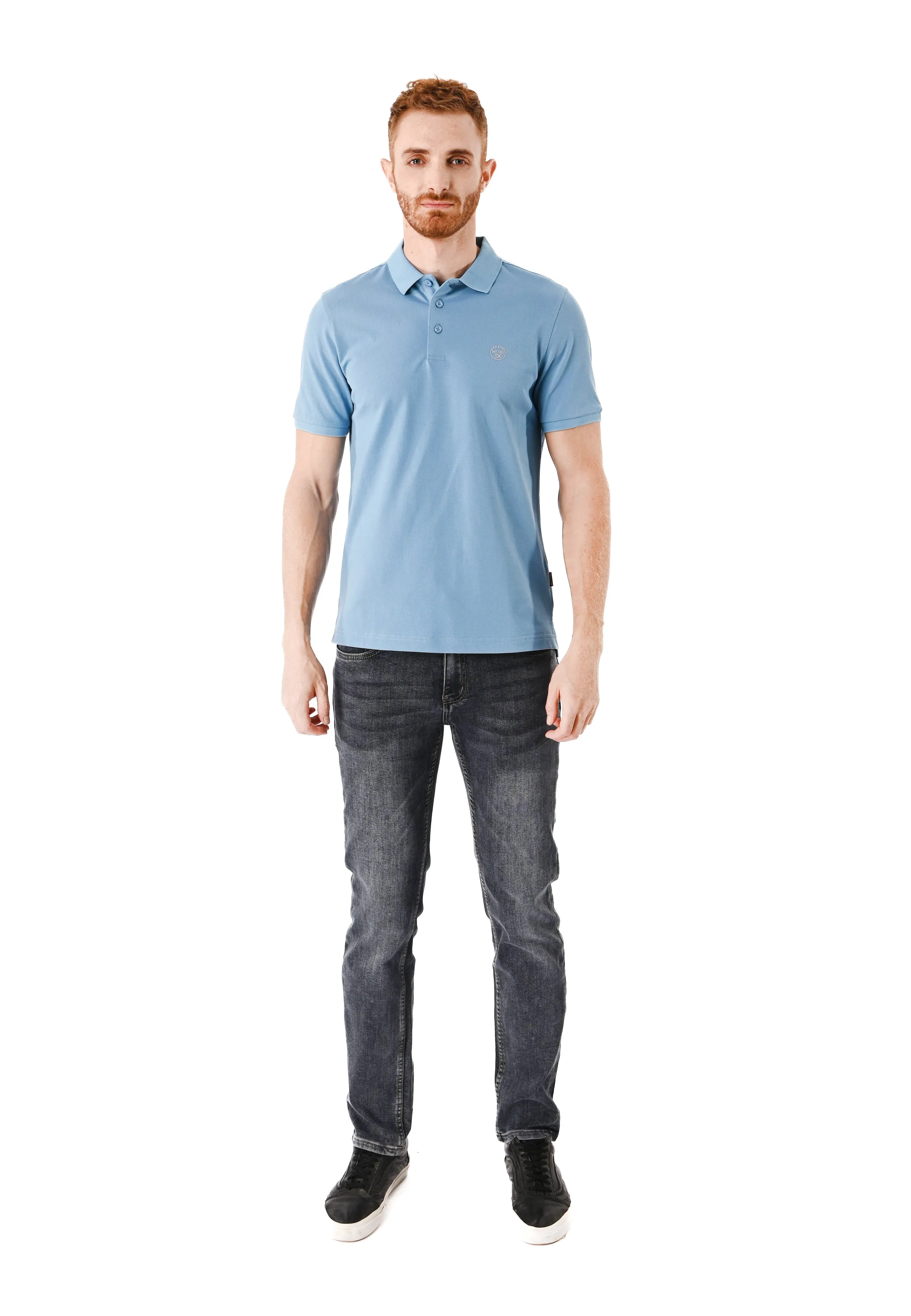 EXHAUST Mens Polo T-Shirt [Slim Fit] 1473