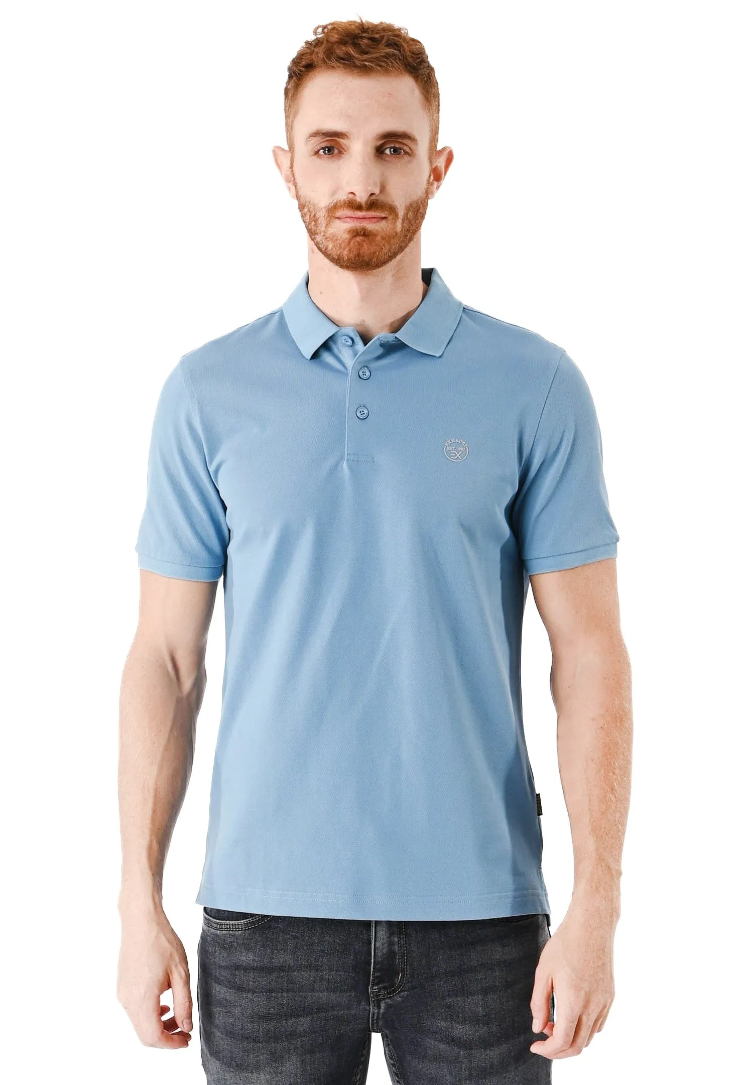 EXHAUST Mens Polo T-Shirt [Slim Fit] 1473