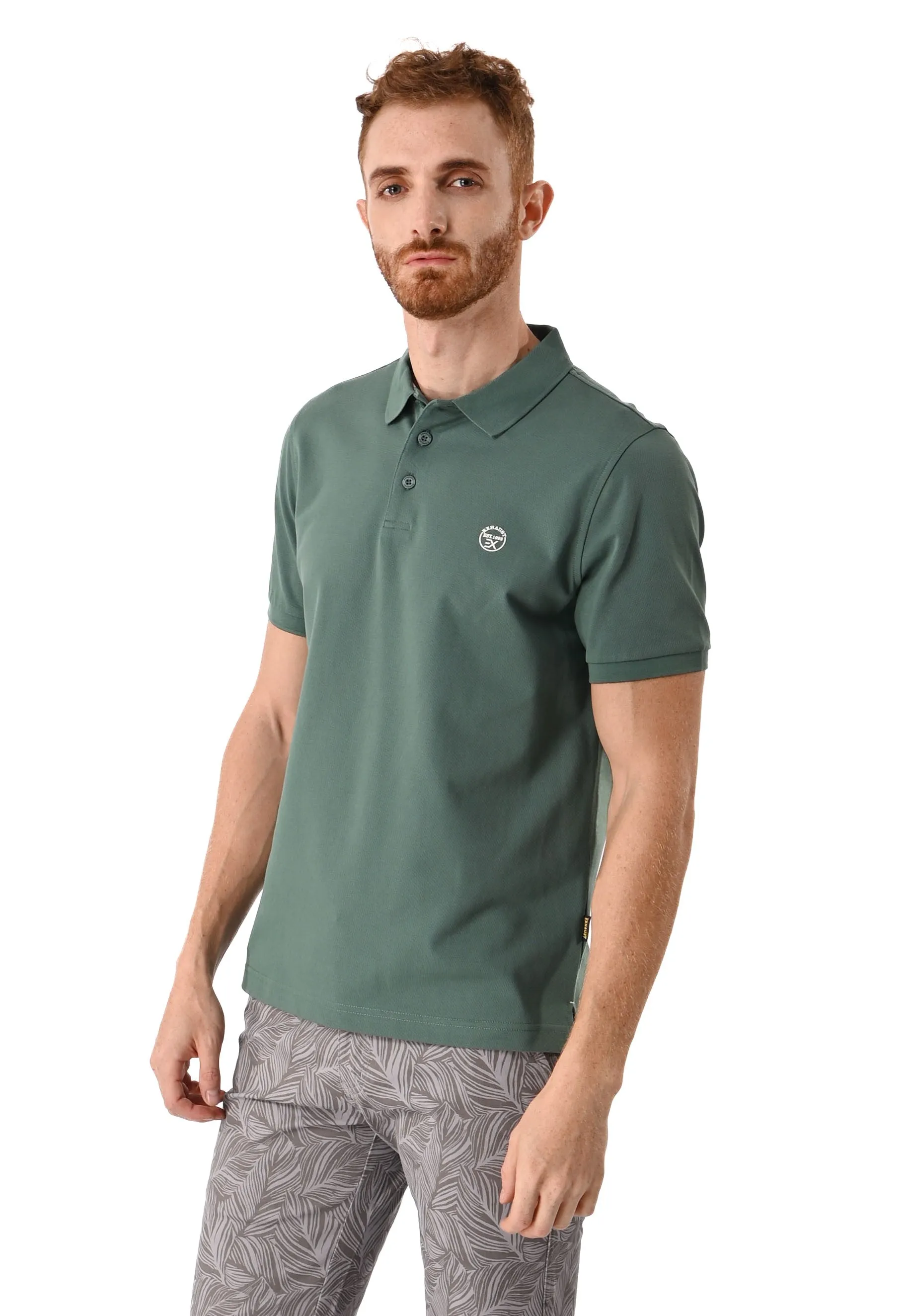 EXHAUST Mens Polo T-Shirt [Slim Fit] 1473