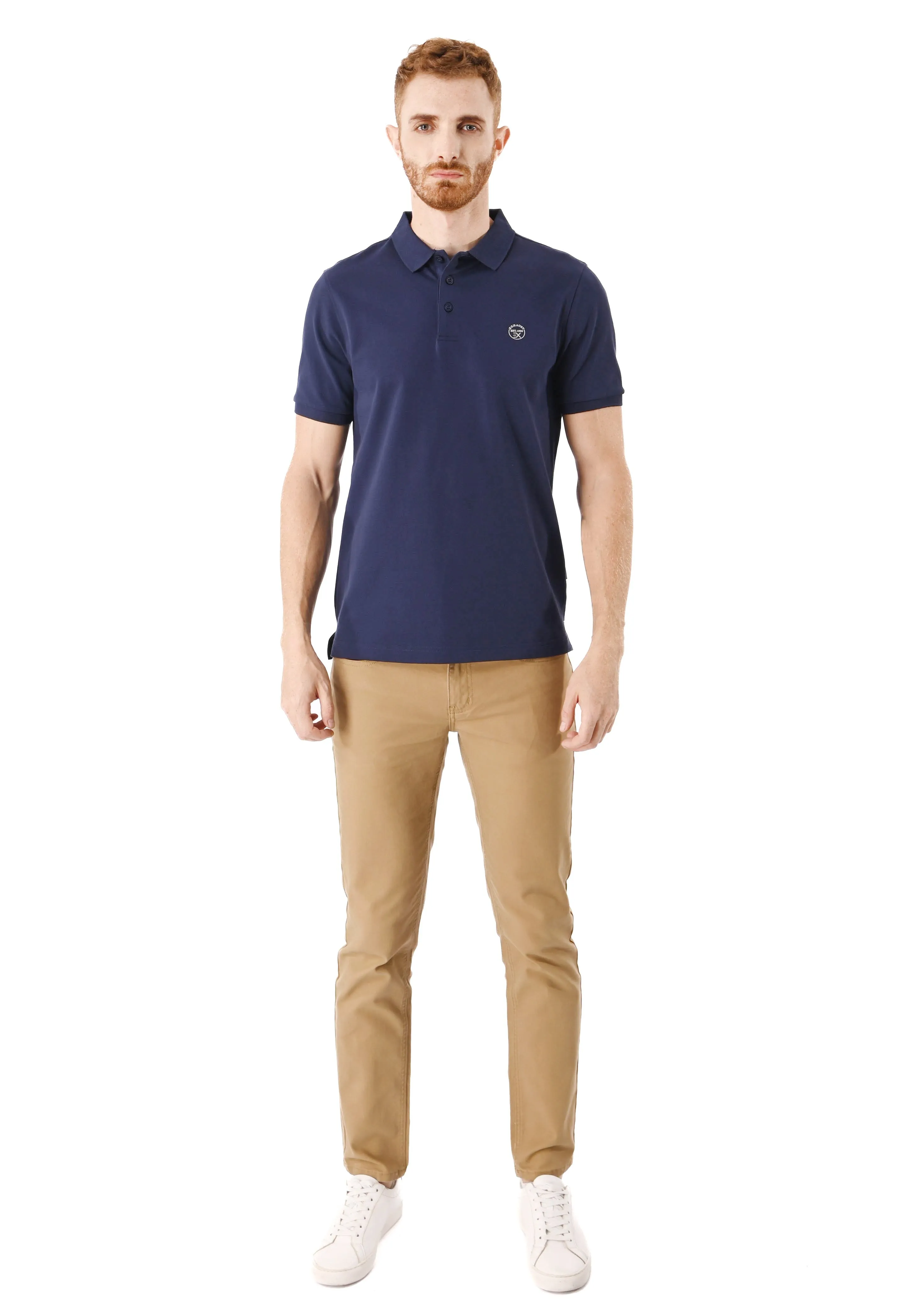 EXHAUST Mens Polo T-Shirt [Slim Fit] 1473