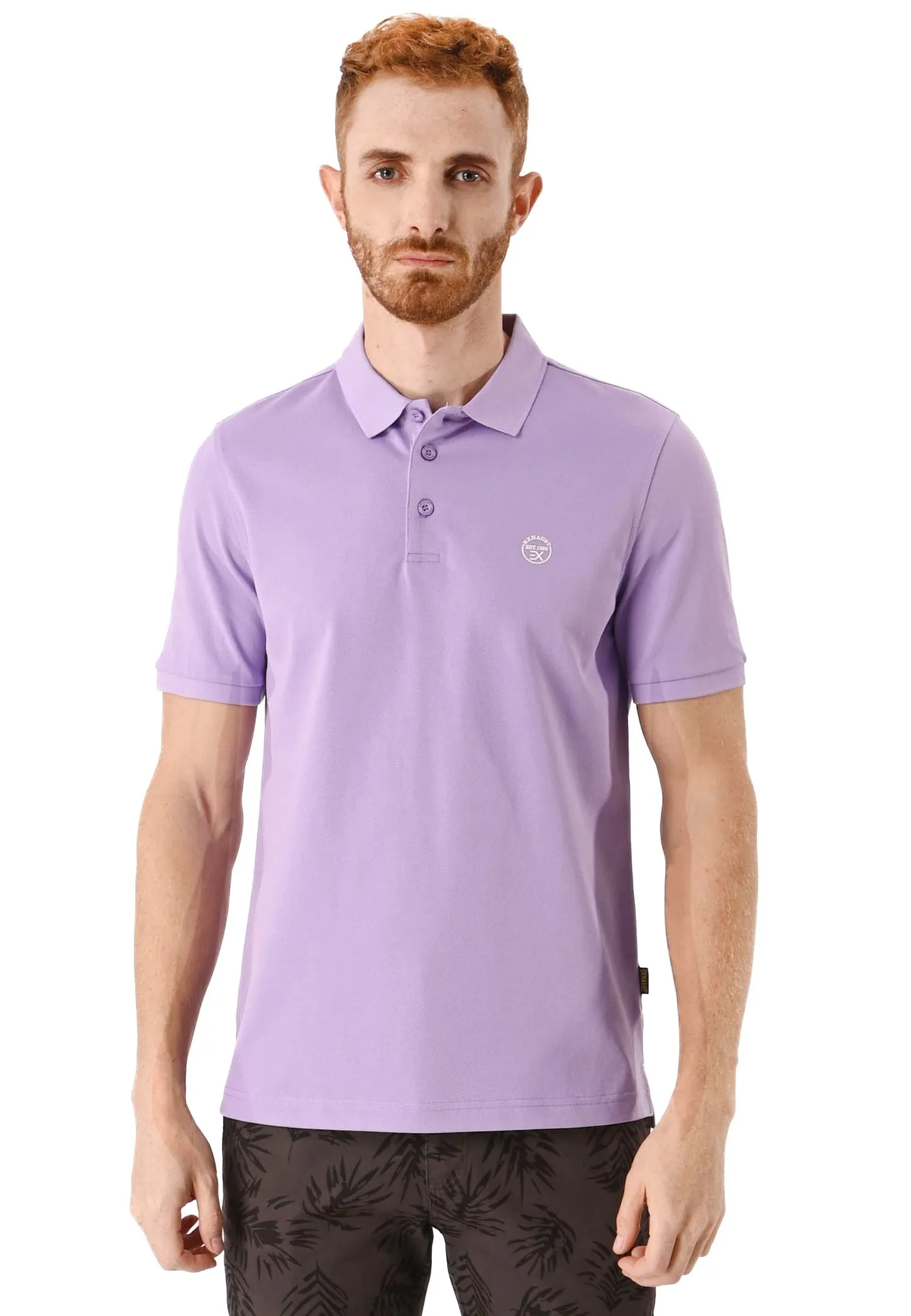 EXHAUST Mens Polo T-Shirt [Slim Fit] 1473