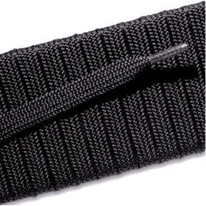 Fashion Athletic Flat Laces - Black (2 Pair Pack) Shoelaces