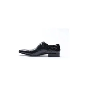 GatorLuxe Exquisite Lace-Up Pointed Toe Brogue Dress Shoes