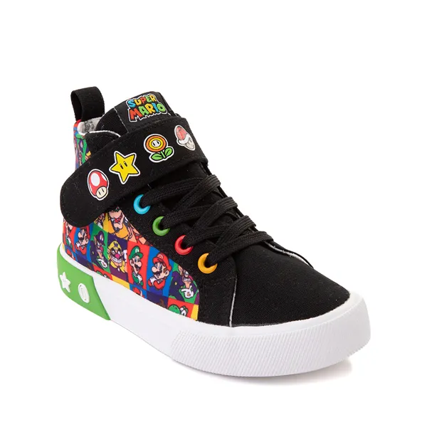 Ground Up Super Mario Bros. Sneakers Hi – Little Kid/Big Kid, multicolor