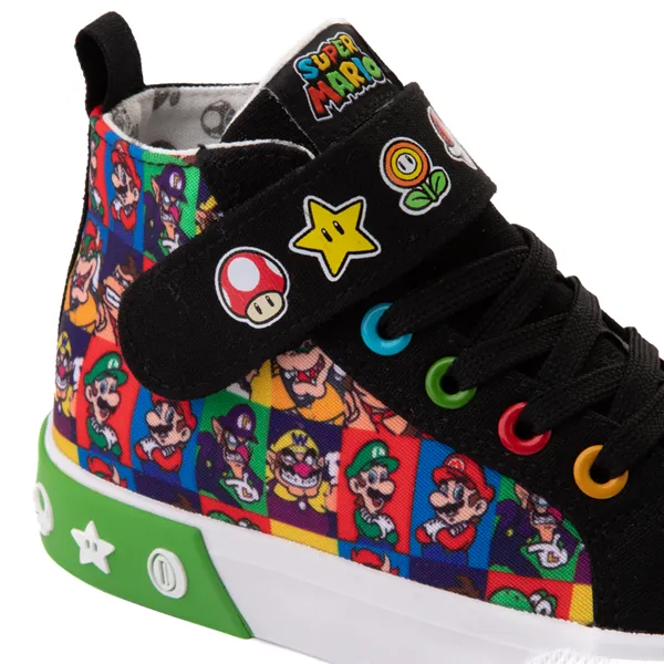 Ground Up Super Mario Bros. Sneakers Hi – Little Kid/Big Kid, multicolor