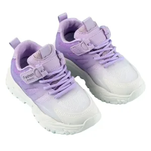 Hopscotch Girls Mesh, EVA Text Print Athletic Shoes in Purple Color, UK:14 (KSS-4539387)