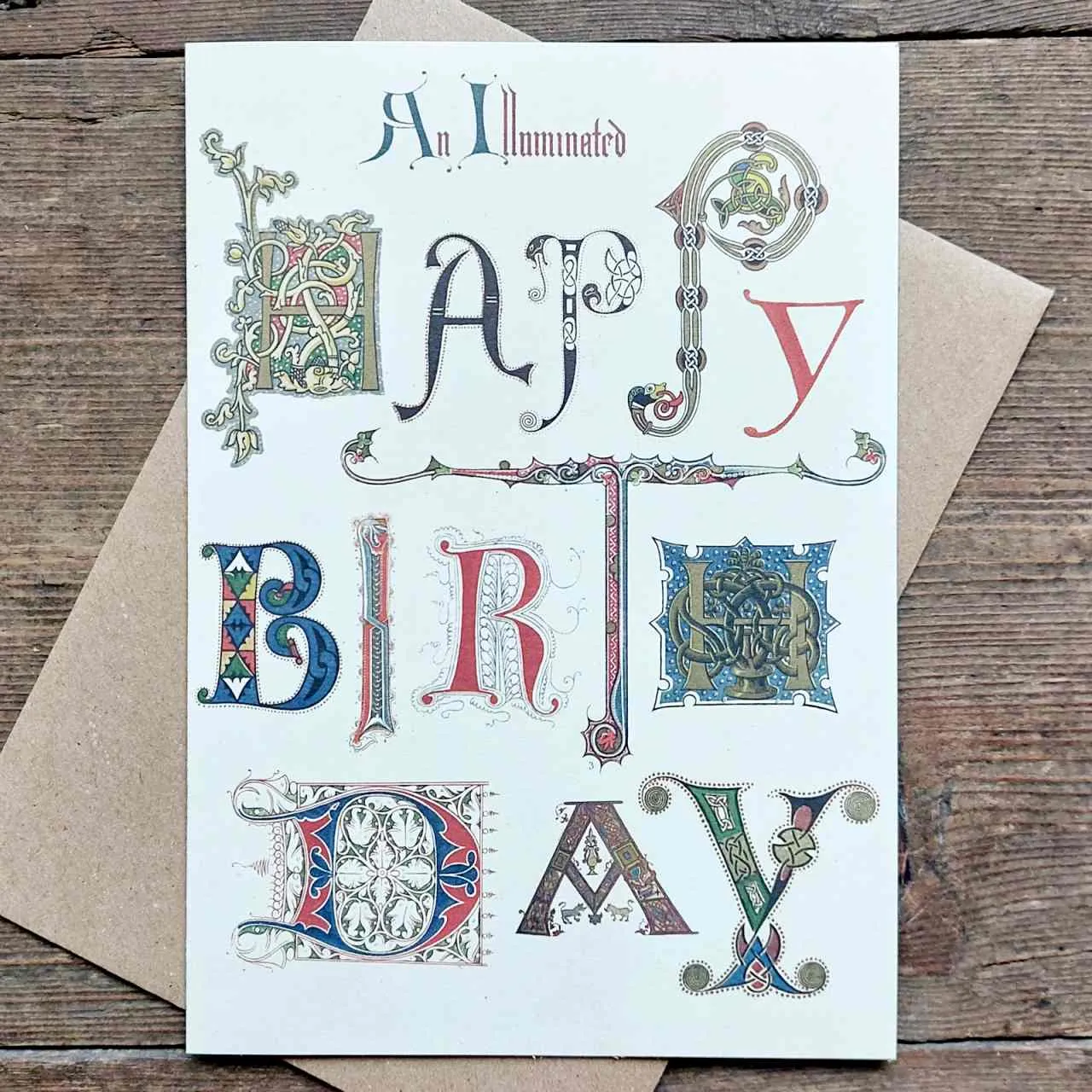 Illuminated Happy Birthday - Greeting Card