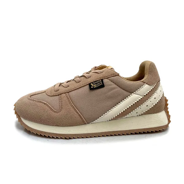 Keegan Kids Sneaker Oat Textile and Suede