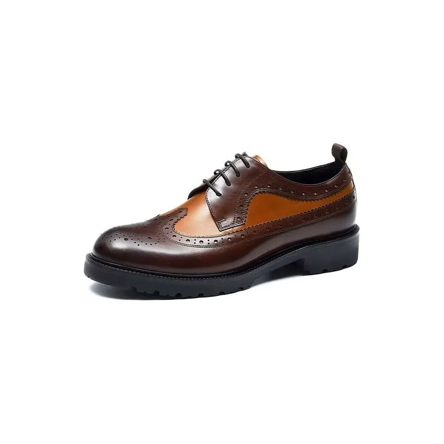 LuxeBrogue Exquisite Cow Leather Dress Shoes