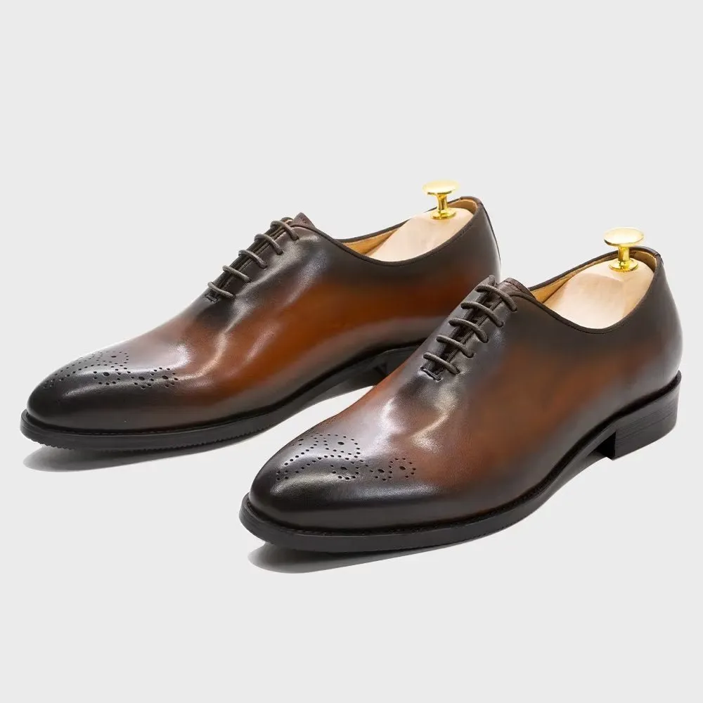 LuxeLace Exquisite Leather Formal Shoes