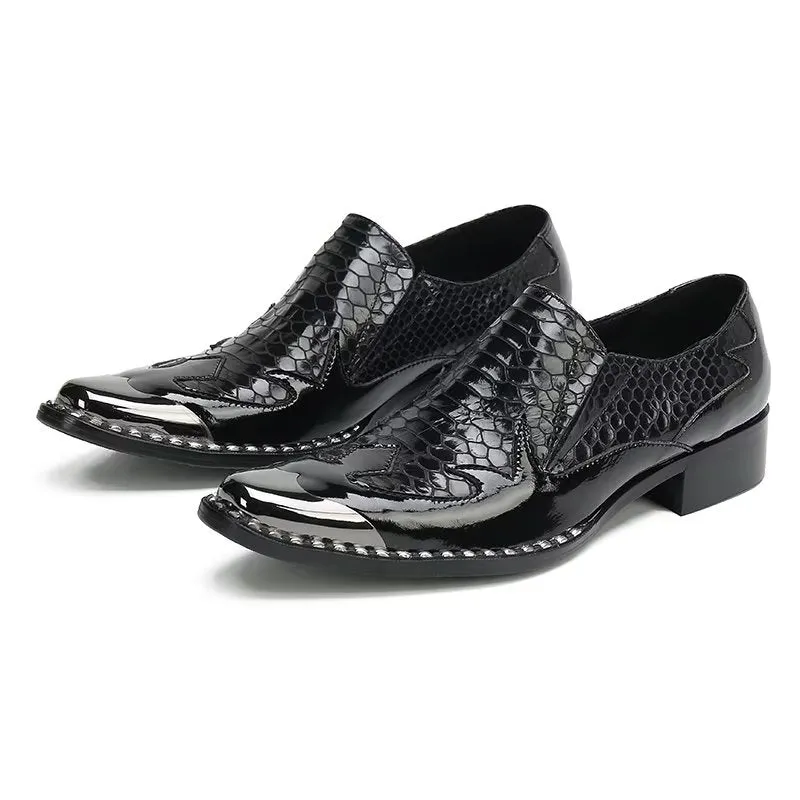 LuxeLeather Slip-on Dress Shoes