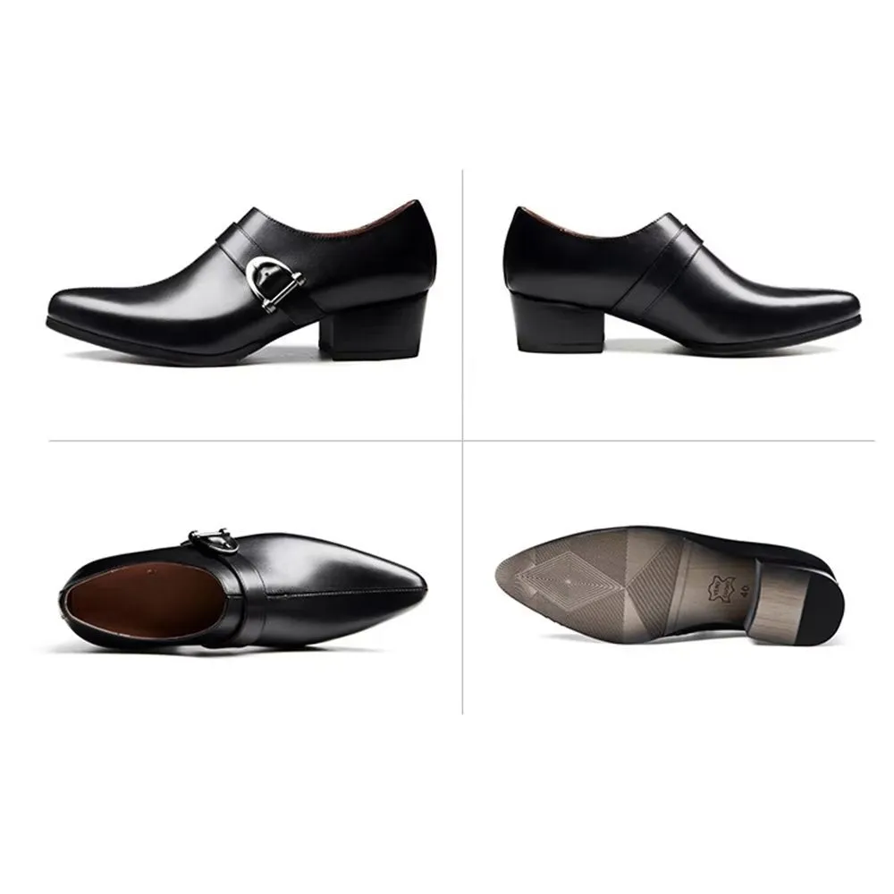 LuxePoint Exquisite Leather Monkstrap Dress Shoes