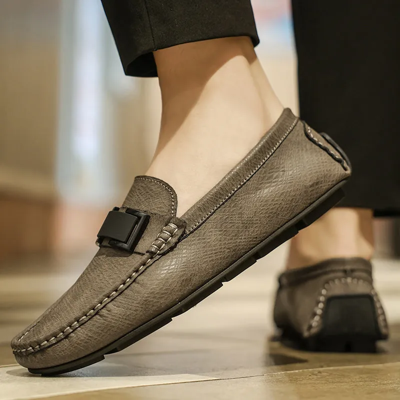 LuxLeather Casual Slip-ons Loafers