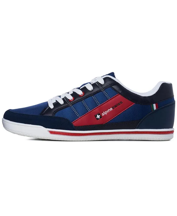 Men's Retro Fashion Tennis Sneakers Casual Sports Shoes Alpine Swiss blue