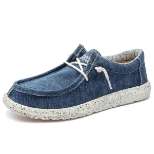 Men's Summer Canvas Shoes Comfortable Soft Shoes Slip Wear Men's Casual Flat Shoes - MCS50325