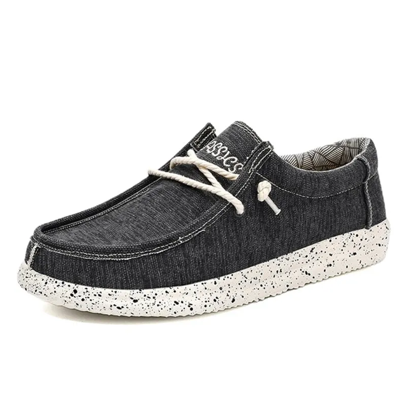 Men's Summer Canvas Shoes Comfortable Soft Shoes Slip Wear Men's Casual Flat Shoes - MCS50325