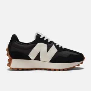 New Balance 327 Shoe - BLACK WHITE MINERAL RED