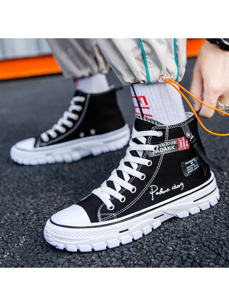 New High Top Breathable Canvas Fashionable Shoes