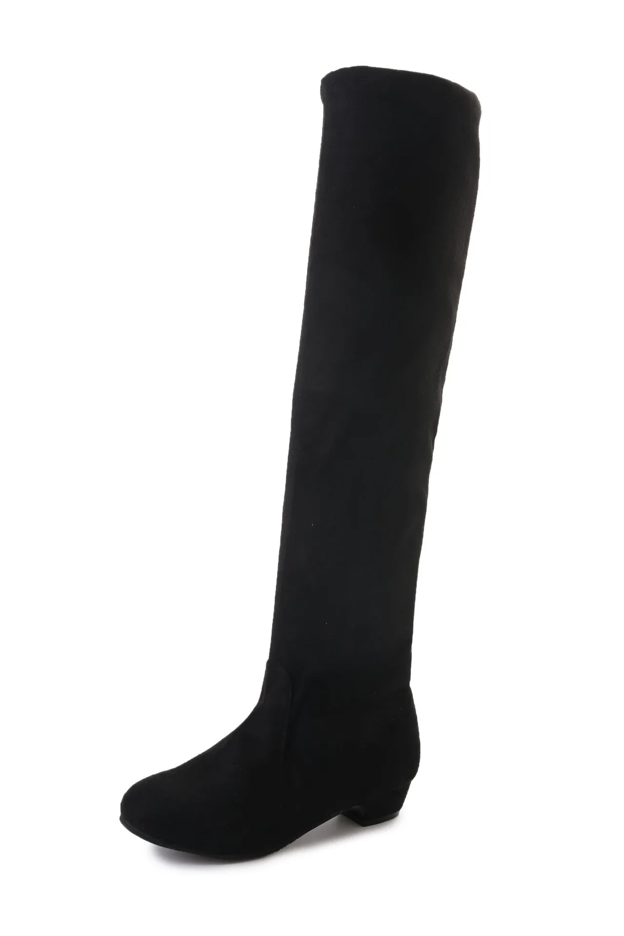 Owlkay Women's Winter Fashionable Versatile Over-the-Knee Boots