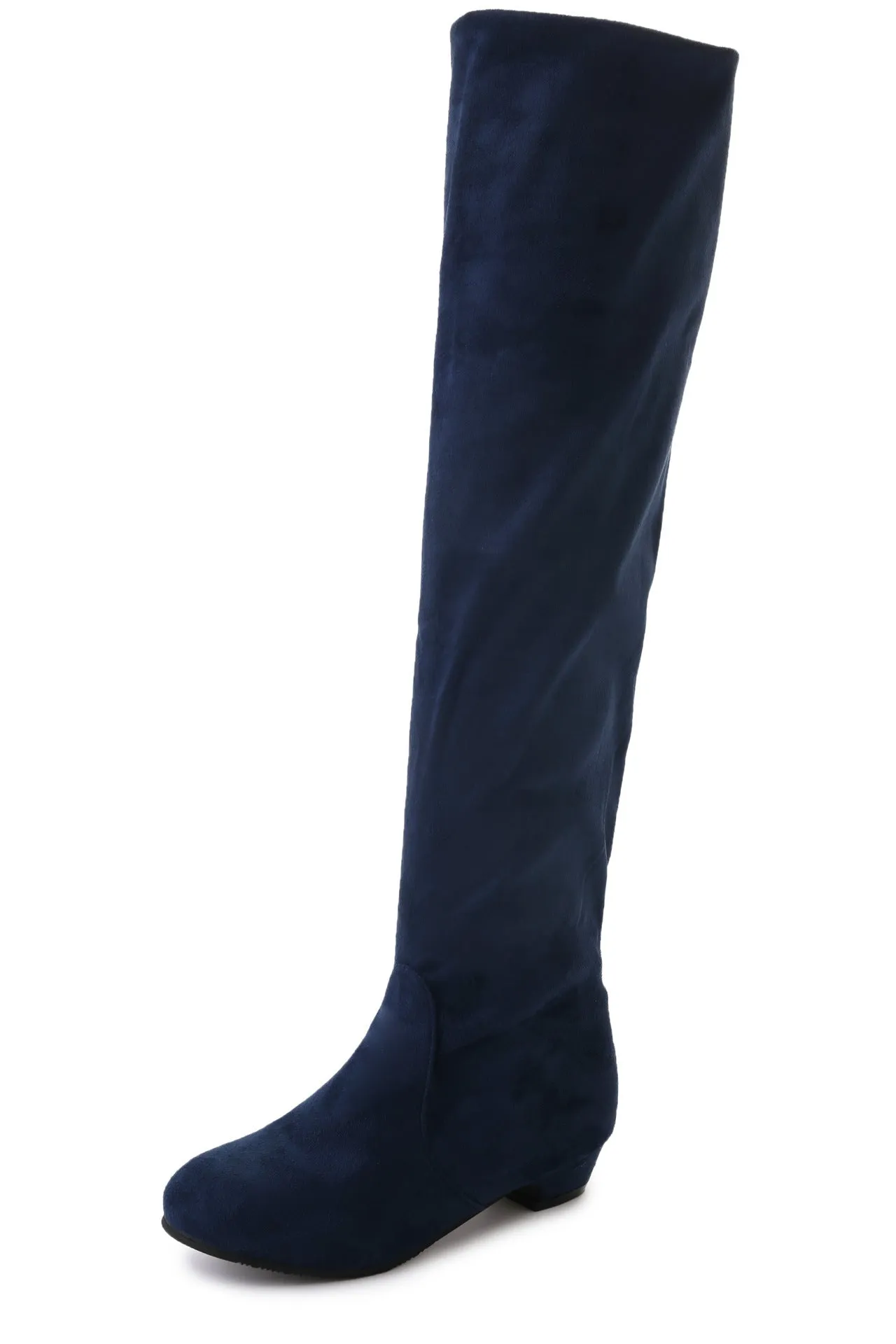 Owlkay Women's Winter Fashionable Versatile Over-the-Knee Boots