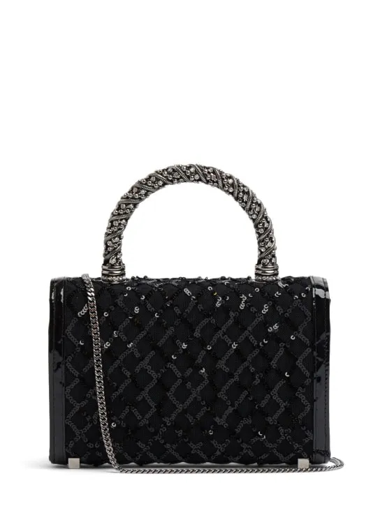 Roger Vivier   Mini Envelope embroidered top handle bag 