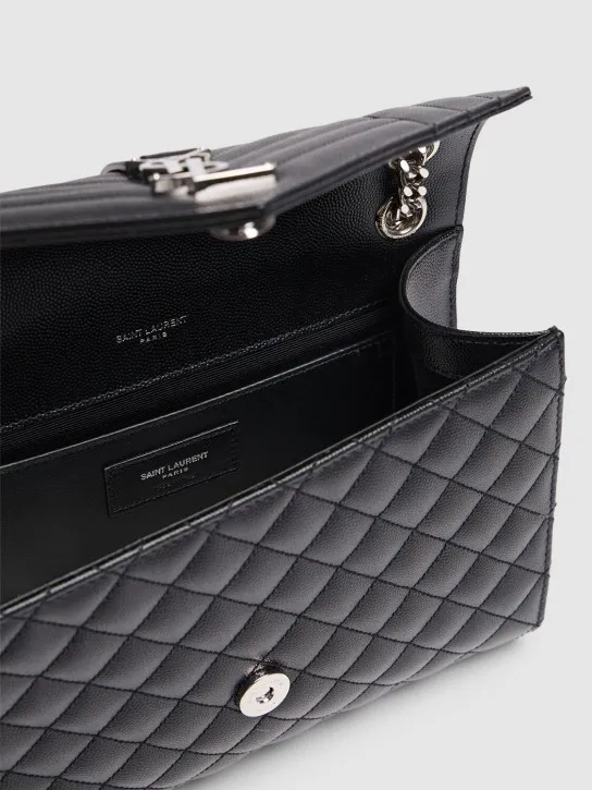 Saint Laurent   Envelope leather shoulder bag 