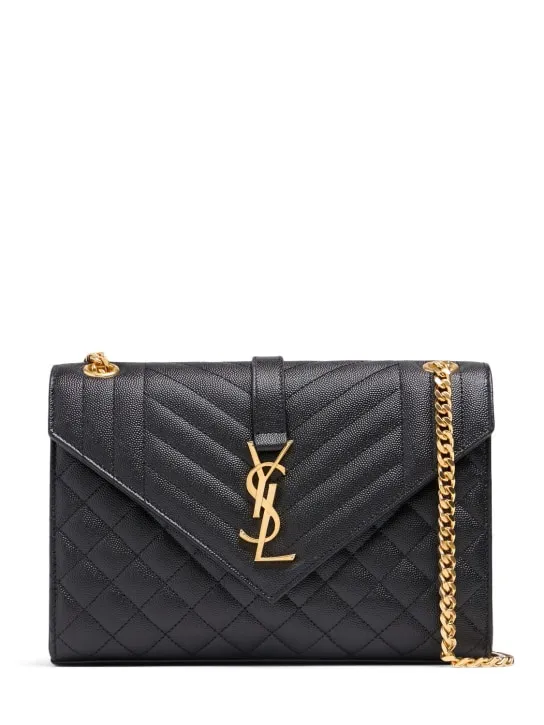 Saint Laurent   Medium Envelope quilted leather bag 