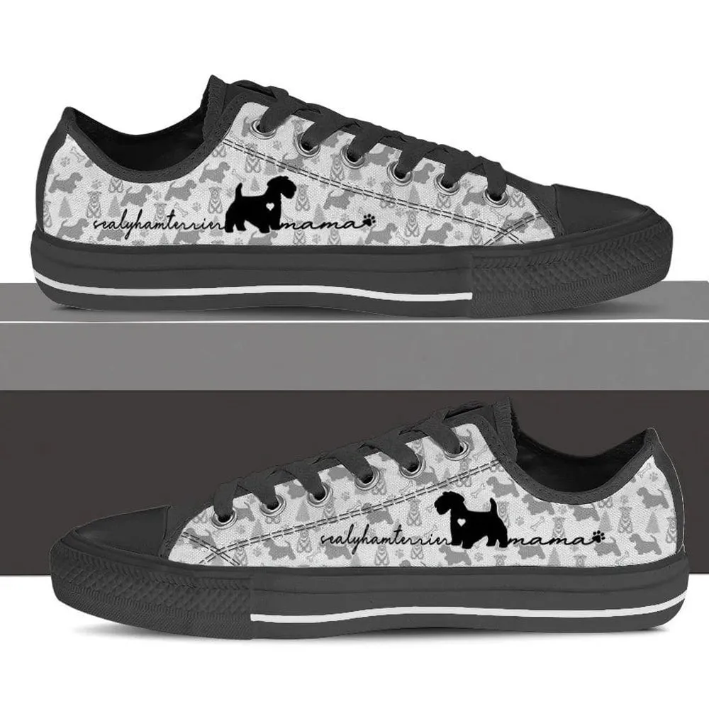 Sealyham Terrier Low Top Shoes - Dog Walking Shoes Men Women, Dog Printed Shoes, Canvas Shoes For Men, Women